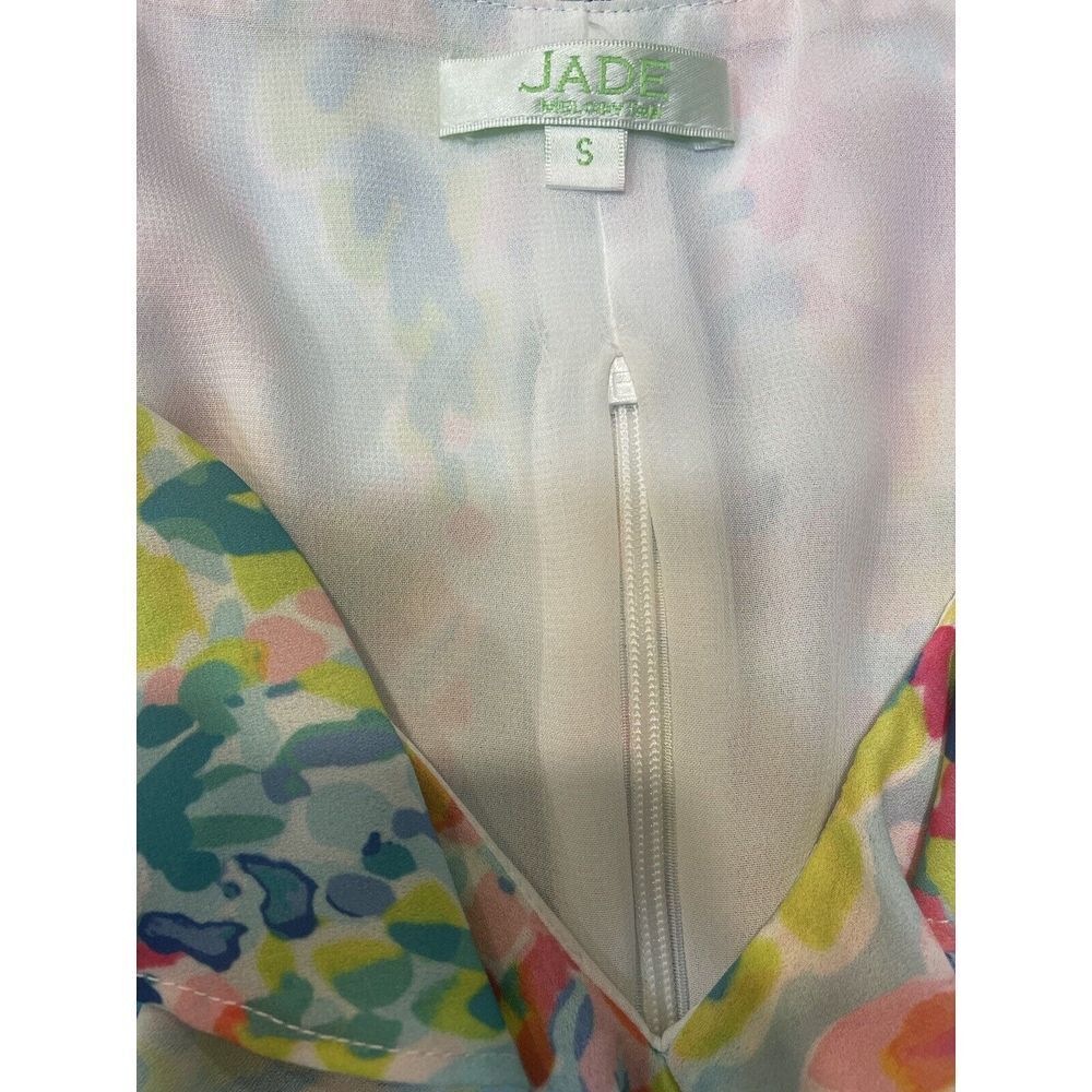 Floral‎ Print Jade Melody Tam Tiered Ruffle Dress Size Small - Picture 4 of 9
